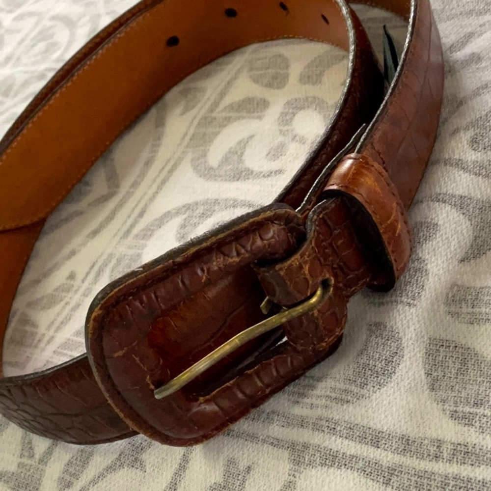 Brahmin Brown Leather Belt
